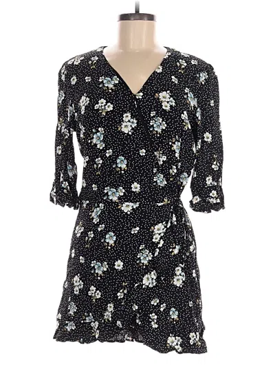 Pre-owned Ann Taylor Loft Romper In Black