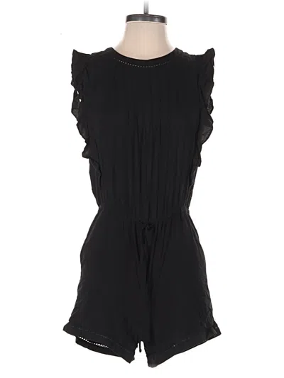 Pre-owned Ann Taylor Loft Romper In Black