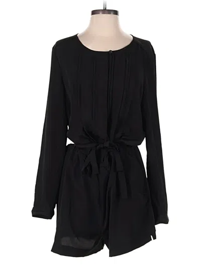 Pre-owned Ann Taylor Loft Romper In Black