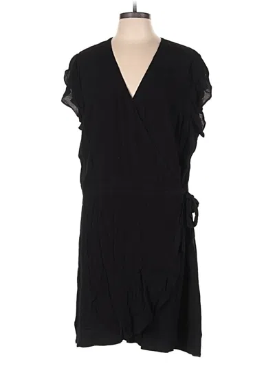 Pre-owned Ann Taylor Loft Romper In Black