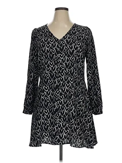 Pre-owned Ann Taylor Loft Romper In Black