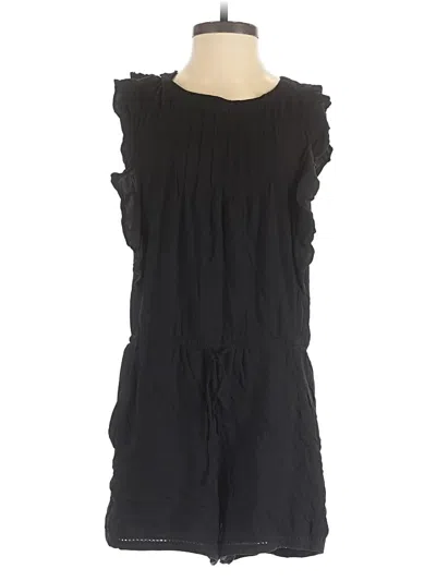 Pre-owned Ann Taylor Loft Romper In Black