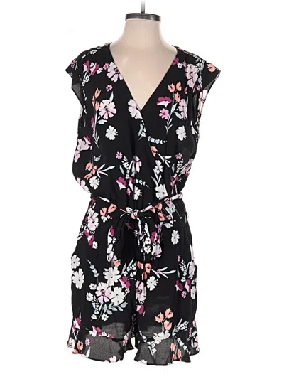 Pre-owned Ann Taylor Loft Romper In Black