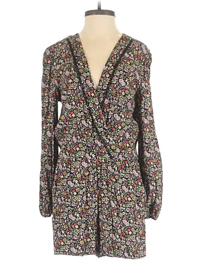 Pre-owned Ann Taylor Loft Romper In Black