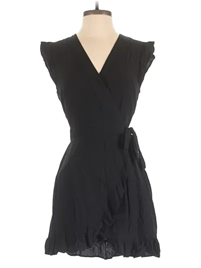 Pre-owned Ann Taylor Loft Romper In Black