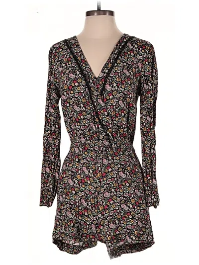 Pre-owned Ann Taylor Loft Romper In Black