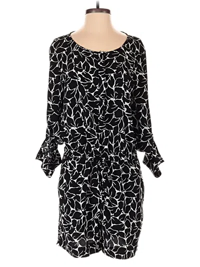 Pre-owned Ann Taylor Loft Romper In Black