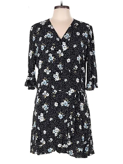 Pre-owned Ann Taylor Loft Romper In Black