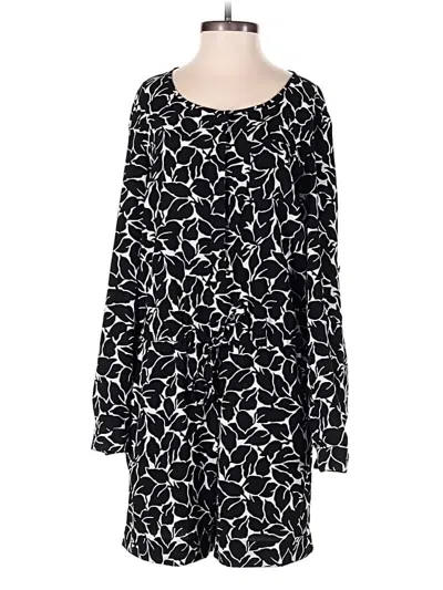 Pre-owned Ann Taylor Loft Romper In Black