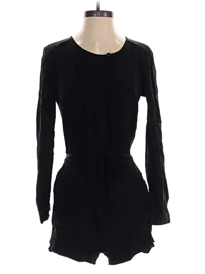 Pre-owned Ann Taylor Loft Romper In Black