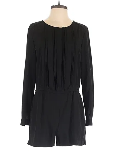Pre-owned Ann Taylor Loft Romper In Black