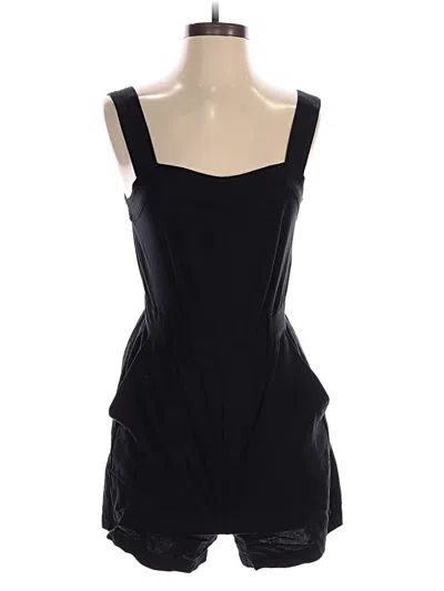 Pre-owned Ann Taylor Loft Romper In Black