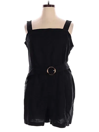 Pre-owned Ann Taylor Loft Romper In Black