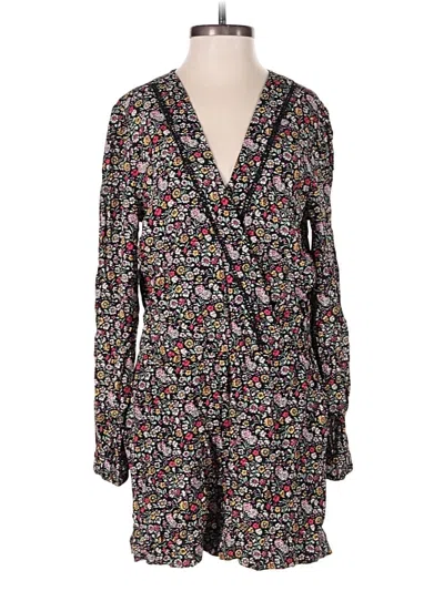 Pre-owned Ann Taylor Loft Romper In Black