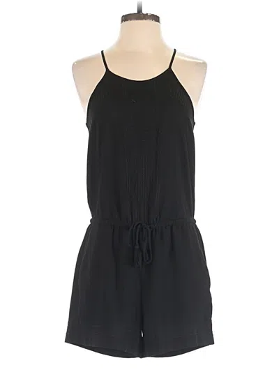 Pre-owned Ann Taylor Loft Romper In Black