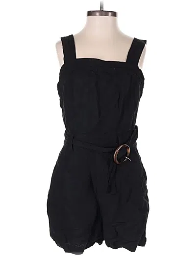 Pre-owned Ann Taylor Loft Romper In Black