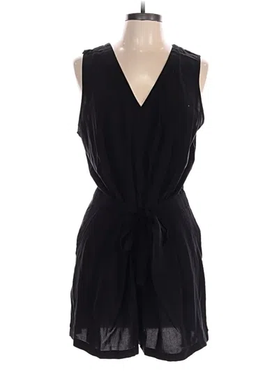 Pre-owned Ann Taylor Loft Romper In Black