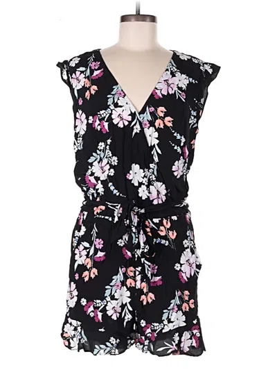 Pre-owned Ann Taylor Loft Romper In Black