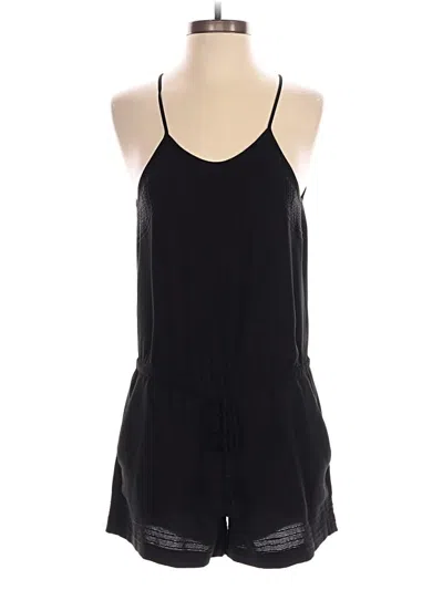 Pre-owned Ann Taylor Loft Romper In Black