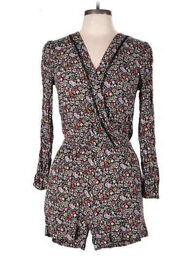 Pre-owned Ann Taylor Loft Romper In Black