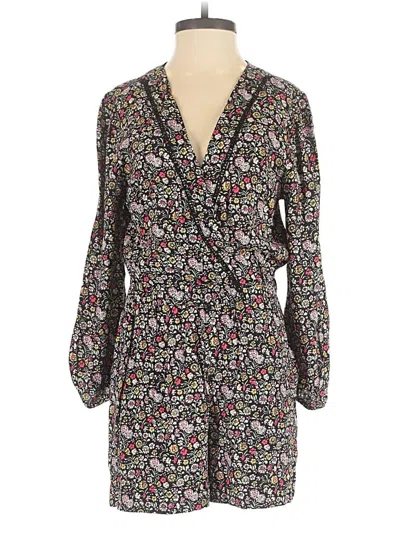 Pre-owned Ann Taylor Loft Romper In Black