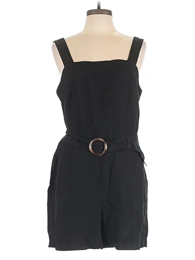 Pre-owned Ann Taylor Loft Romper In Black