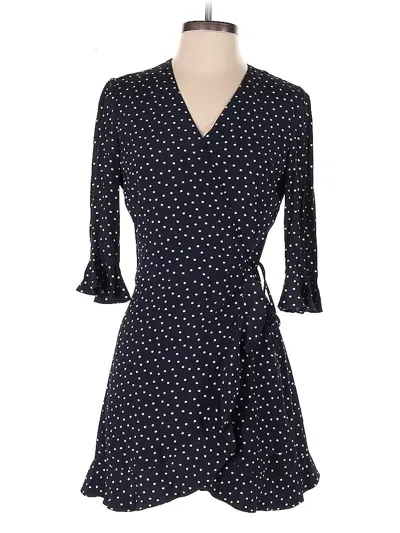 Pre-owned Ann Taylor Loft Romper In Blue