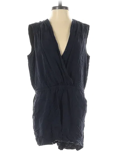 Pre-owned Ann Taylor Loft Romper In Blue