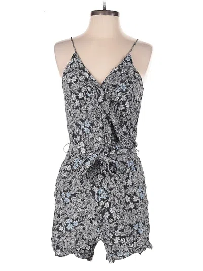 Pre-owned Ann Taylor Loft Romper In Blue