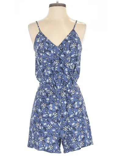 Ann Taylor Loft Romper In Blue