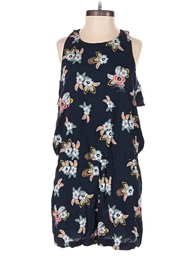 Pre-owned Ann Taylor Loft Romper In Blue