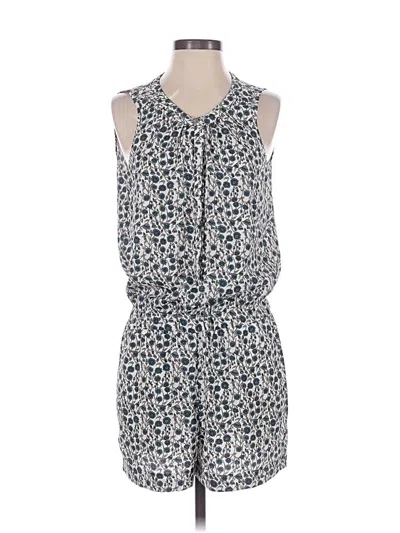 Pre-owned Ann Taylor Loft Romper In Blue