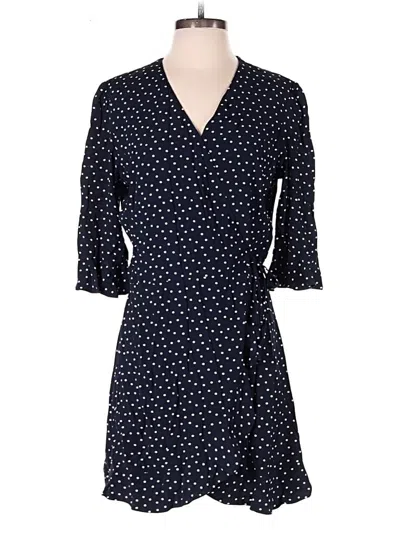 Pre-owned Ann Taylor Loft Romper In Blue
