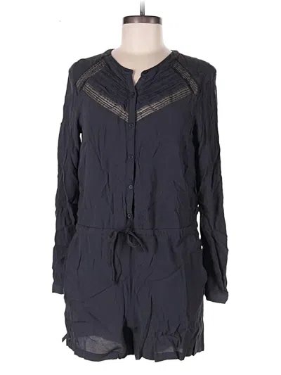 Pre-owned Ann Taylor Loft Romper In Blue