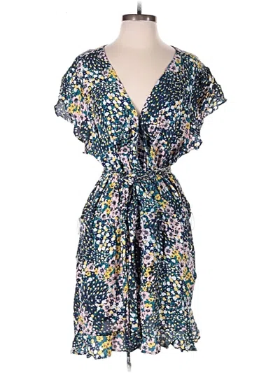 Pre-owned Ann Taylor Loft Romper In Blue