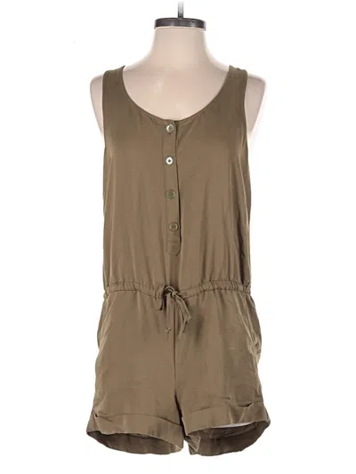 Pre-owned Ann Taylor Loft Romper In Brown