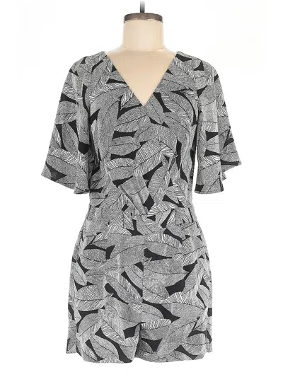 Pre-owned Ann Taylor Loft Romper In Gray