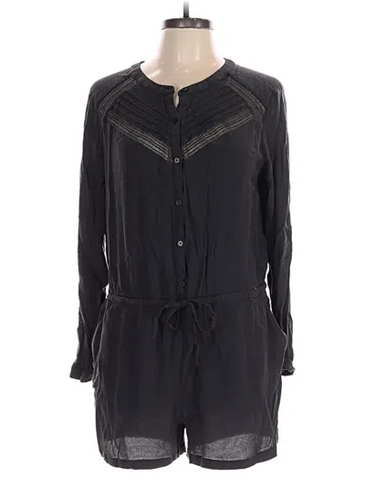 Pre-owned Ann Taylor Loft Romper In Gray