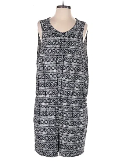 Pre-owned Ann Taylor Loft Romper In Gray