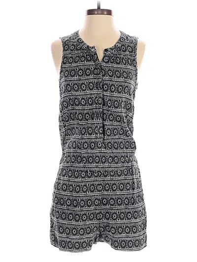 Pre-owned Ann Taylor Loft Romper In Gray