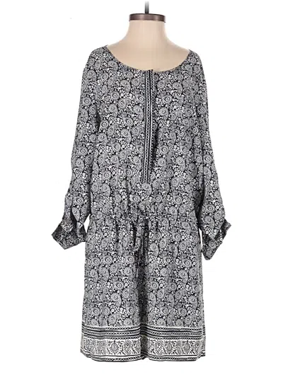 Pre-owned Ann Taylor Loft Romper In Gray