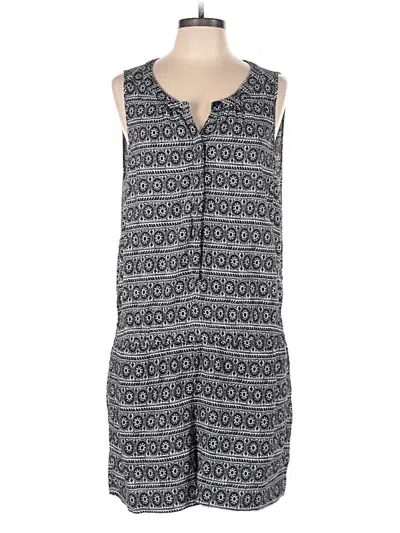 Pre-owned Ann Taylor Loft Romper In Gray