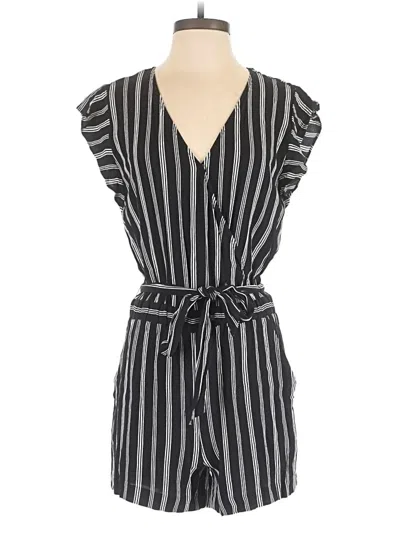 Pre-owned Ann Taylor Loft Romper In Gray