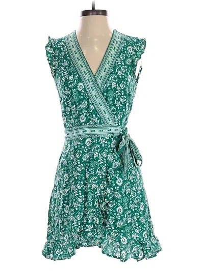 Pre-owned Ann Taylor Loft Romper In Green