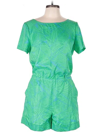 Pre-owned Ann Taylor Loft Romper In Green