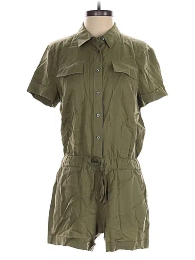 Pre-owned Ann Taylor Loft Romper In Green
