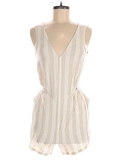 Pre-owned Ann Taylor Loft Romper In Ivory
