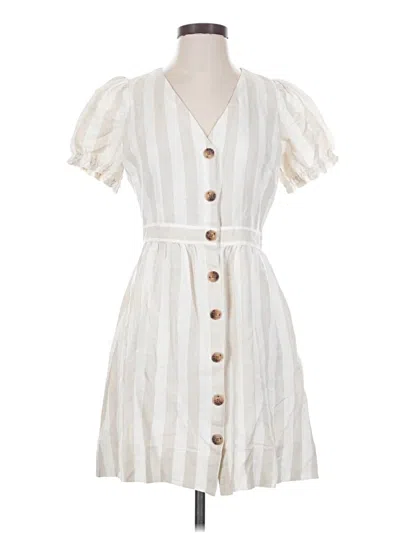 Pre-owned Ann Taylor Loft Romper In Ivory