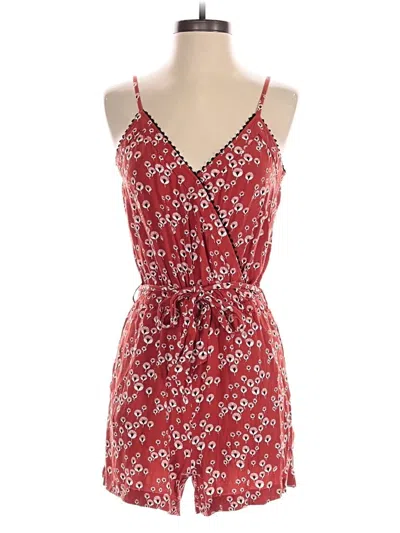 Pre-owned Ann Taylor Loft Romper In Orange