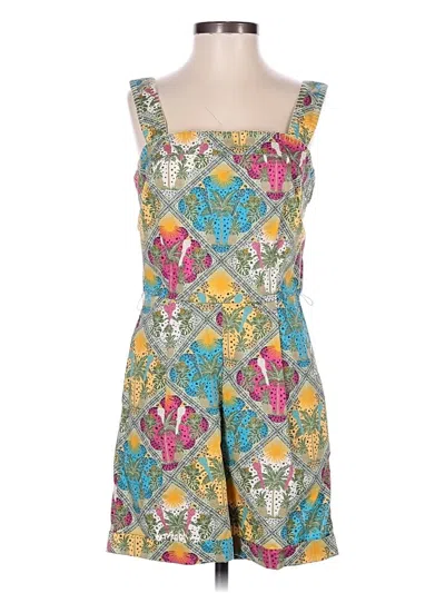 Pre-owned Ann Taylor Loft Romper In Teal